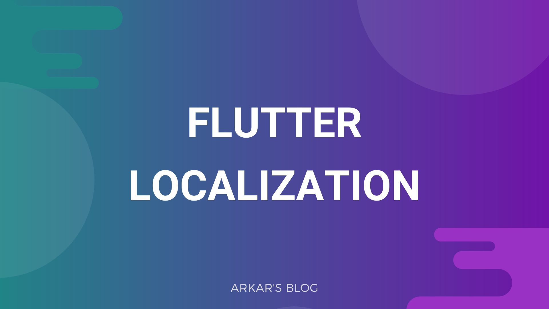 Flutter Localization