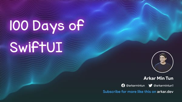 100 Days of SwiftUI