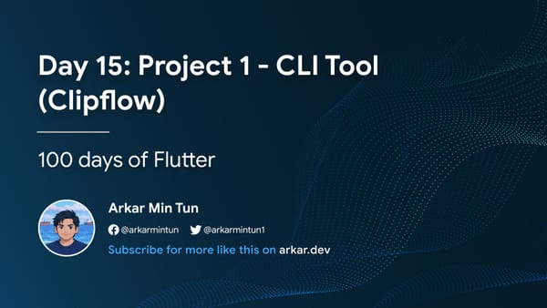 Day 15: Project 1 - CLI Tool (Clipflow)